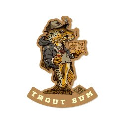 Lakes Rivers Streams Trout Bum Decal in One Color